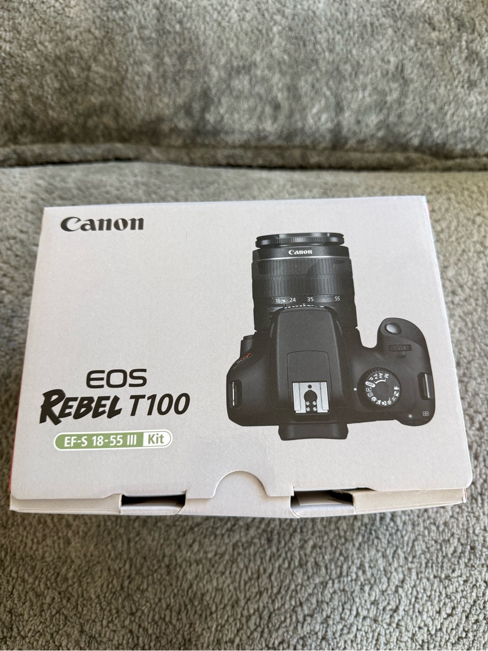 Canon EOS Rebel T100 Kit Box